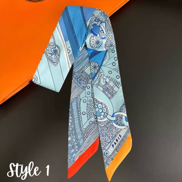 Skinny Scarf - Bag Charm, Bow, Neck Tie - Scarves Collection - Picture 4 of 17